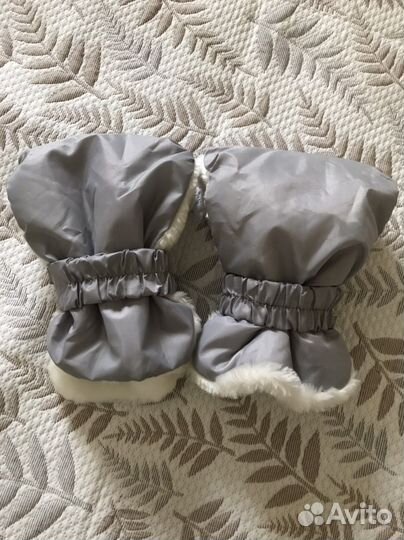 Варежки муфта рукавички для санок, коляски