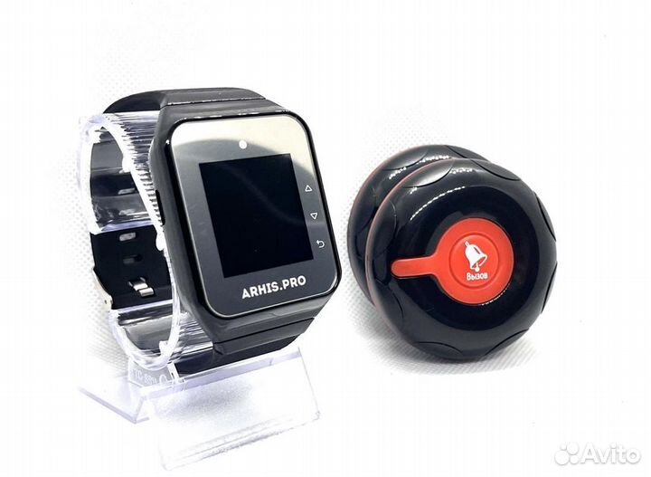 Влагозащищенная кнопка вызова официанта и часы