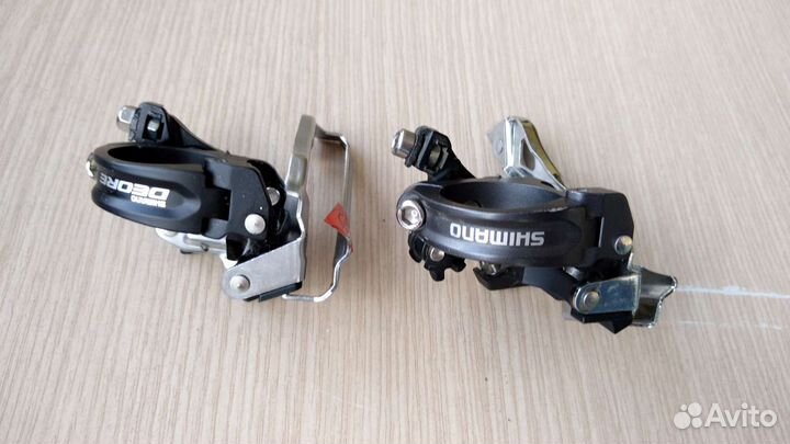 Передние переключатели и манетки. Shimano и Sram