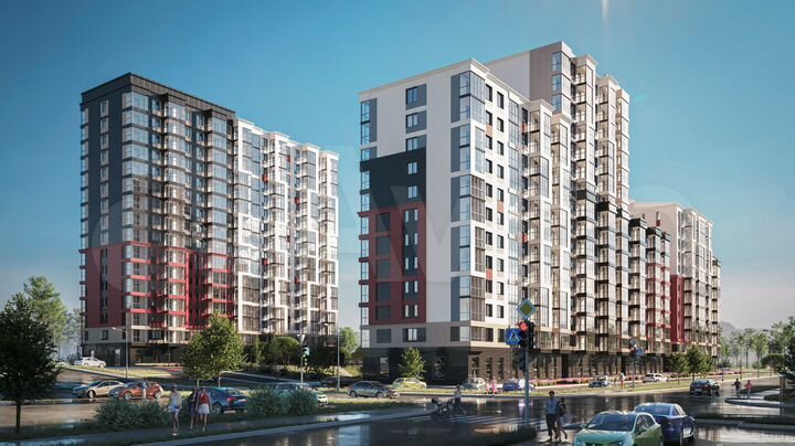 2-к. квартира, 43,4 м², 9/16 эт.