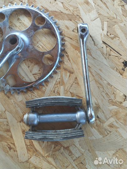 Седло для велосипеда СССР, педаль со звездой