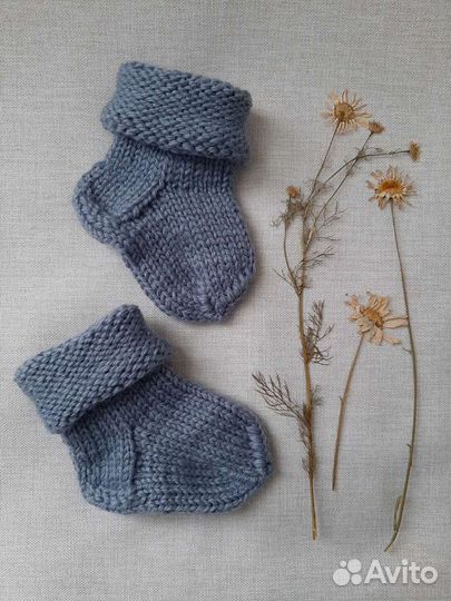 Вязанные пинеточки для малышей. В наличии