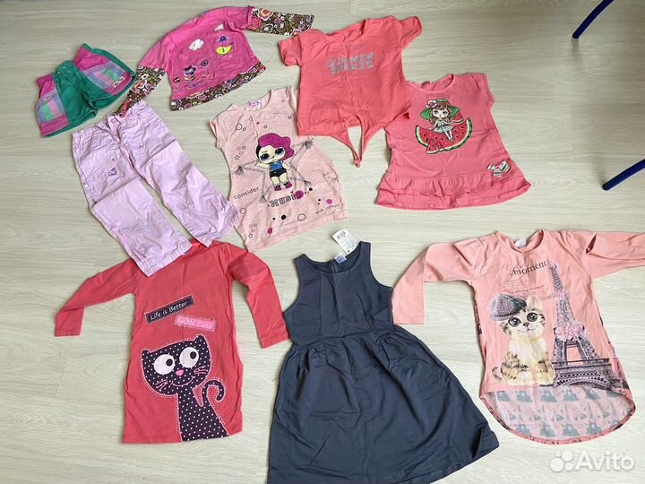 Вещи пакетом на девочку на рост 116