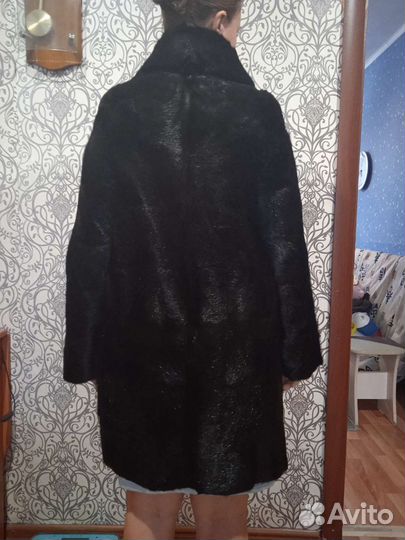 Женская шуба сурок