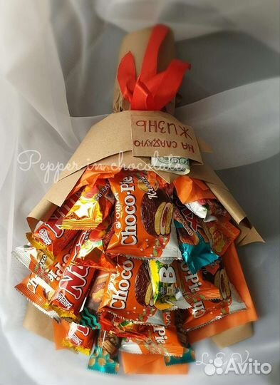 Сладкие букеты из конфет