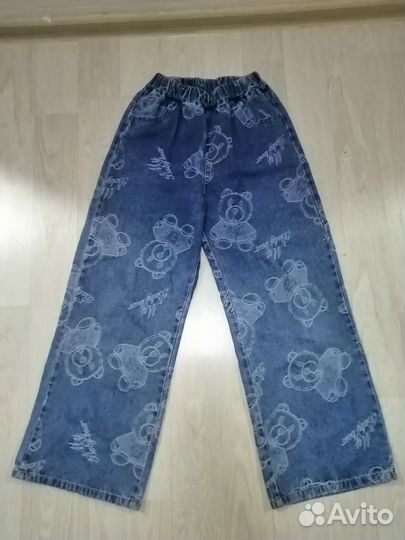 Джинсы палаццо для девочки shein