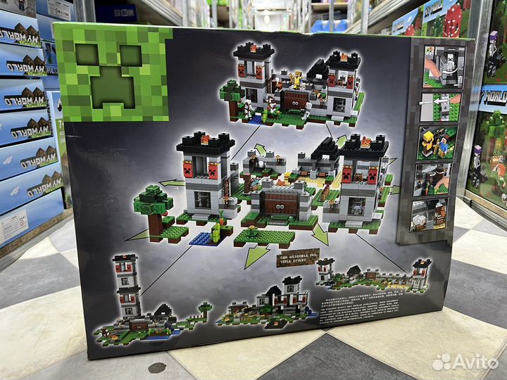 Конструктор Крепость Стива - Битва со скелетами