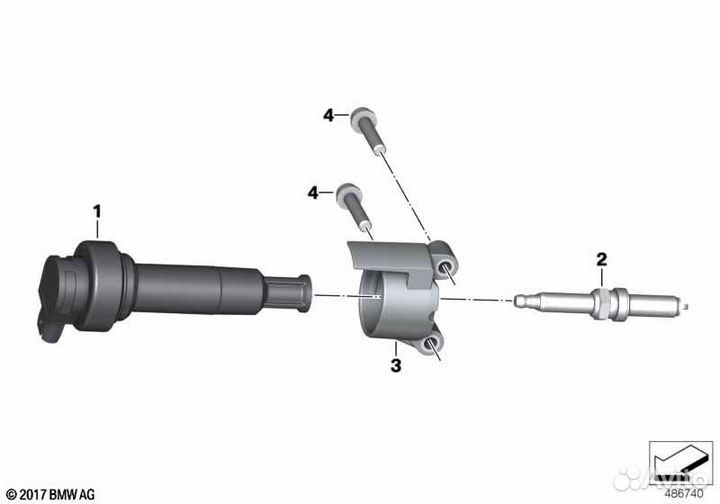Катушка зажигания для мотоциклов BMW
