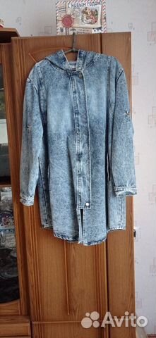 Джинсовый пиджак женский 54-56