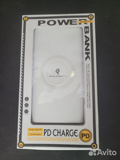 Повербанк с беспроводной зарядкой 10000mah