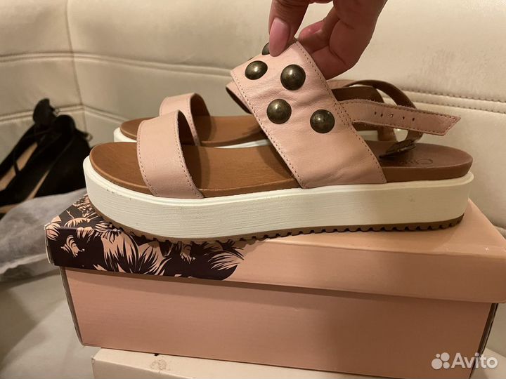 Сандалии босоножки натуральная кожа