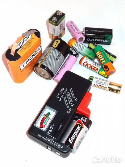 Тестер для батареек со стрелочным индикатором