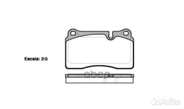 1200 10 GDB1743 SFP500070 колодки дисковые п