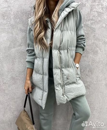 Спортивный костюм с жилеткой тройка