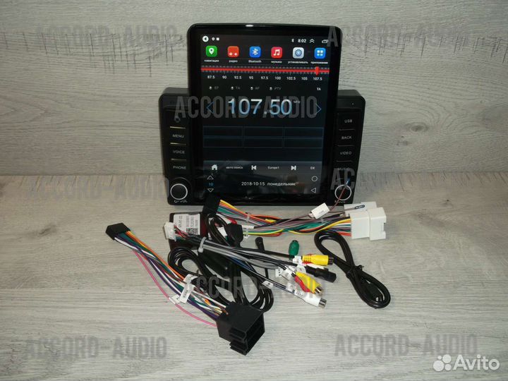 Магнитола Volkswagen Touareg Android в стиле Tesla