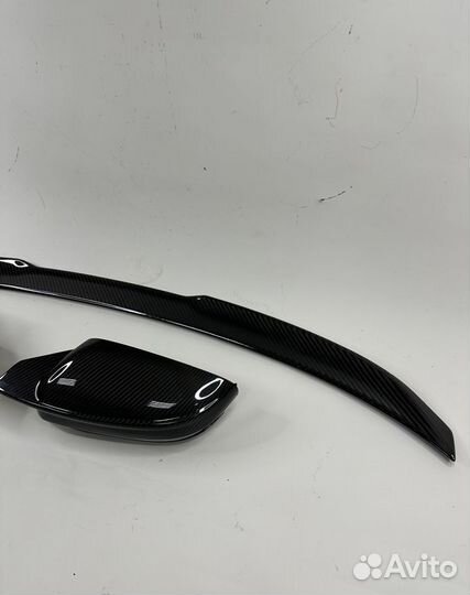 Спойлер накладки на зеркала BMW G22 G23 G26 карбон