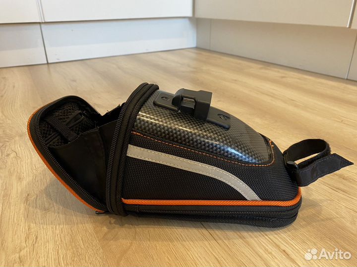 Велосумка под седло + фонарь задний cateye