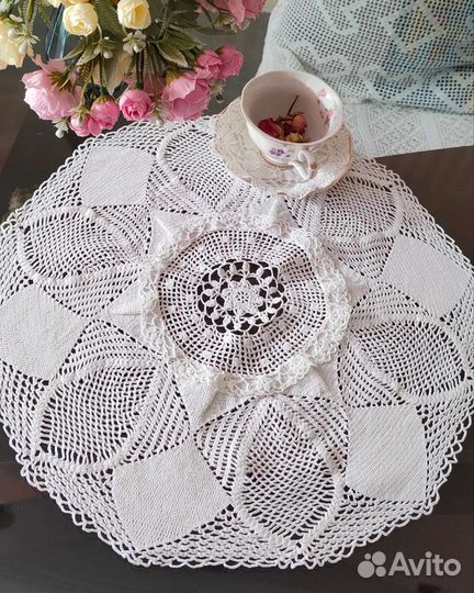Скатерть вязаная