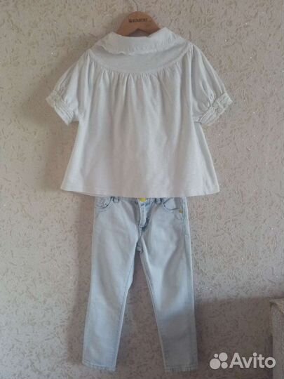 Джинсы, кофточка для девочки