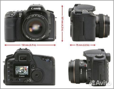 Canon EOS 10D зеркальный цифровой, тушка и EF28-90