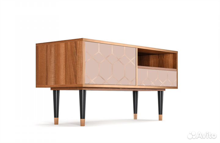 Тв-тумба T3 - Орех - Rose Honeycomb