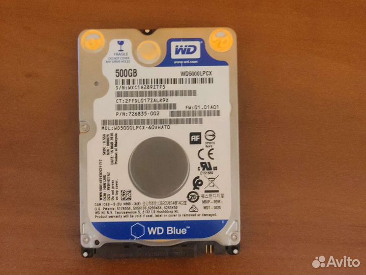 Жесткий диск HDD 2.5 SATA 500 Gb