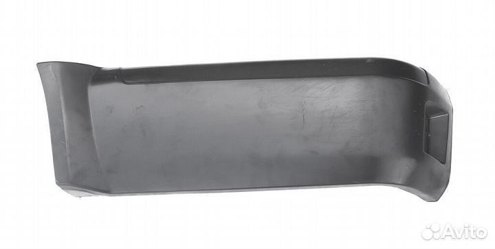 Накладка бампера УАЗ пикап, левая сер.метал.катаф