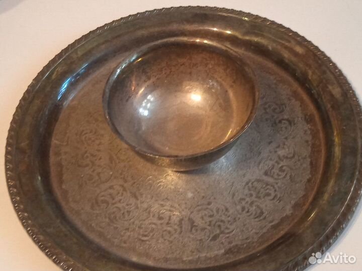 Предметы сервировки посеребренные винтаж