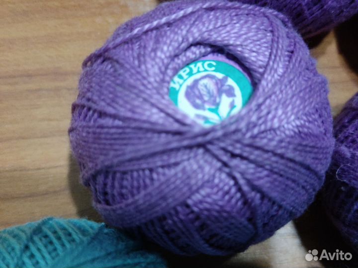 Пряжа нитки для вязания, поштучно. Ирис, Спутник