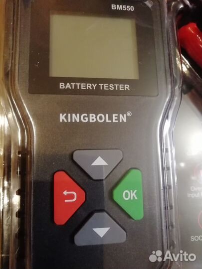 Тестер аккумуляторных батарей kingbolen BM550