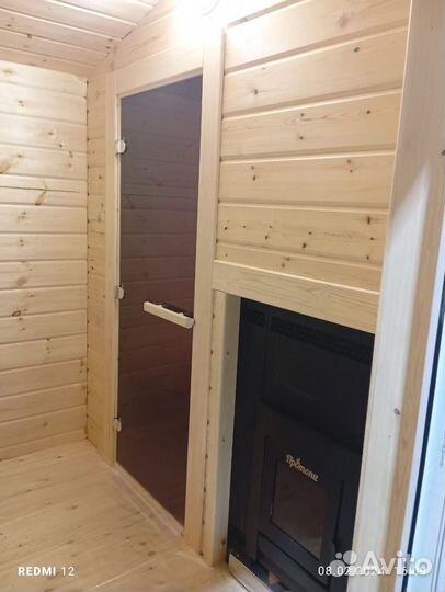 Kapкасная баня 5 метров на 2.4 м пoд ключ
