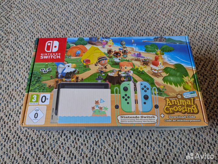 Nintendo Switch Animal Crossing с упаковкой