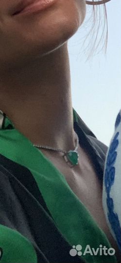 Кулон сердце серебро