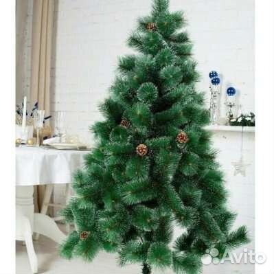 Ель искуственная с шишками 120 см