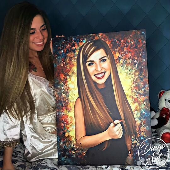 Портрет на холсте по фотографии