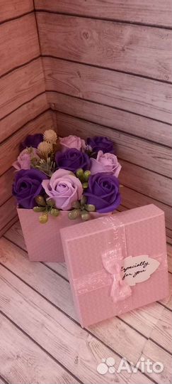 Букет из мыльных роз