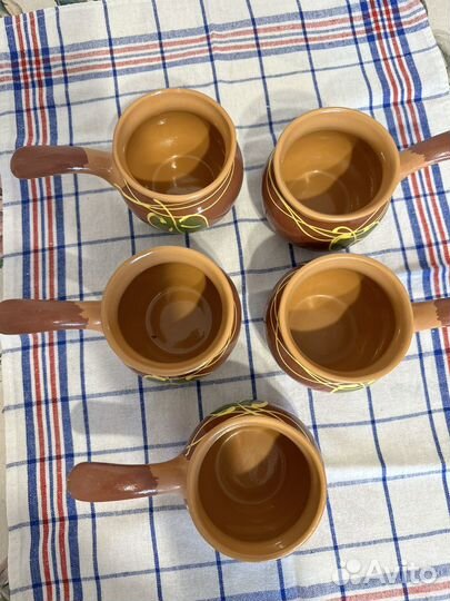 Кокотницы глиняные 5 шт