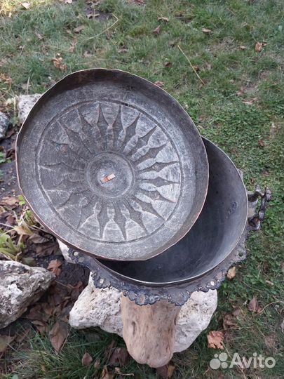 Походный медный казан 6 литров