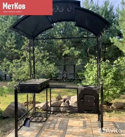 Мангал с крышей