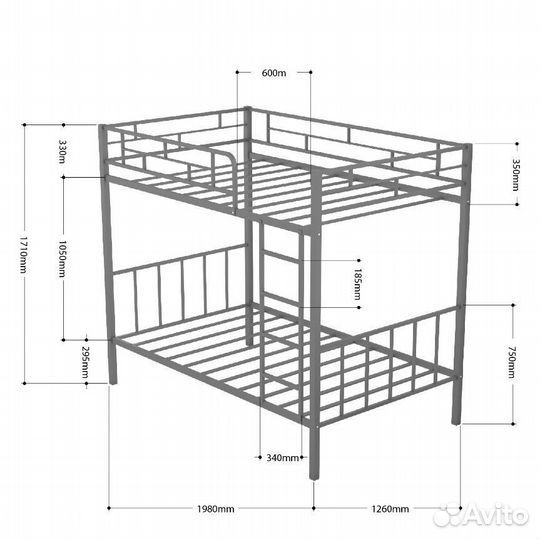 Двухъярусная кровать