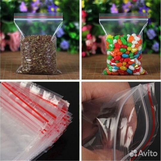 Зип-лок пакеты упаковочные с замком (грипперы,zip)