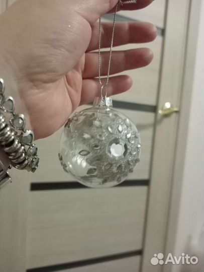 Итальянские ёлочные шары из дутого стекла