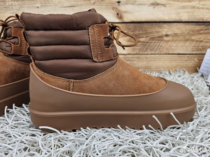 Ugg Classic Mini Lace-up Weather Chestnut оригинал