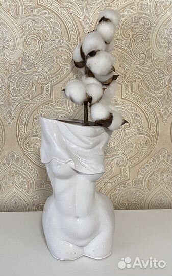 Ваза-фигура+цветок