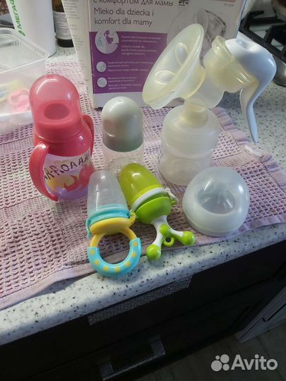 Молокоотсос, бутылочки, ниблер бесплатно