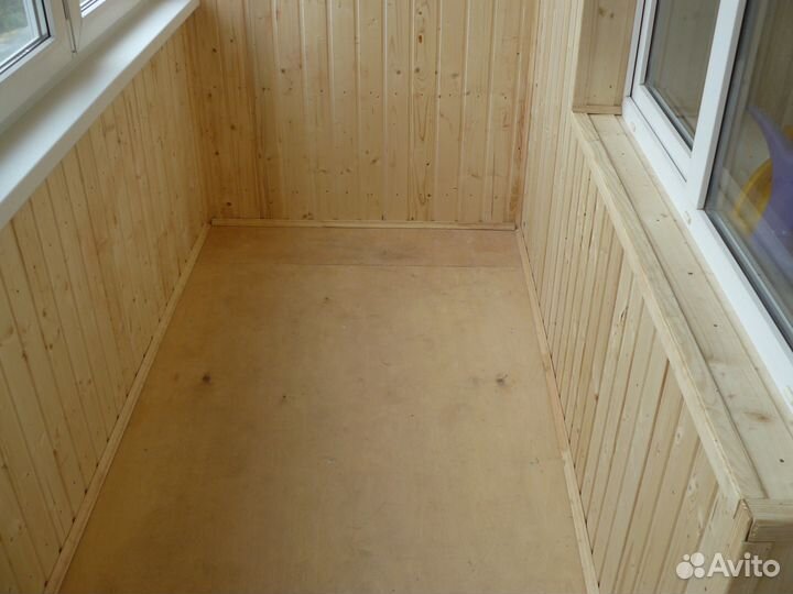 Остеклим, утеплим, обошьем, 