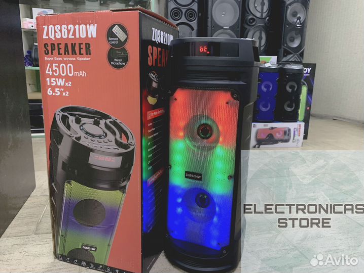 Умная Колонка Напольная ZQS-6210 с Подарком v.5