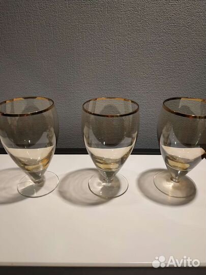 Бокалы цветное стекло СССР