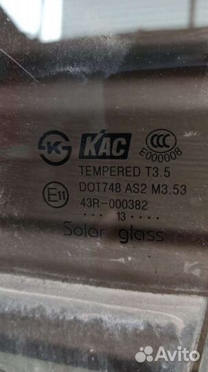 Стекло двери задней левой Chevrolet captiva