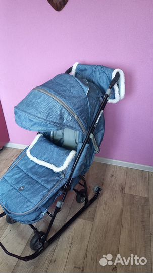 Санки коляска nika